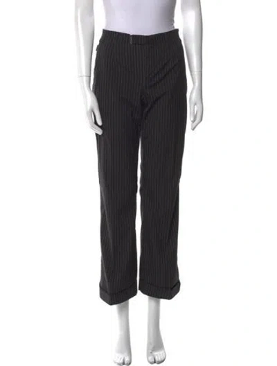 Pre-owned Moschino Vintage Wide Leg Pants In Black