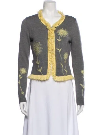 Pre-owned Moschino Vintage Wool Sweater In Multi