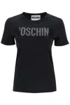 Moschino Vinyl Logo T-shirt In Black