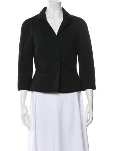 Pre-owned Moschino Virgin Wool Blazer In Black