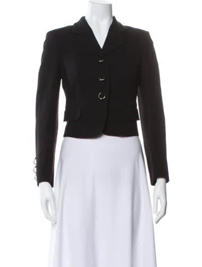 Pre-owned Moschino Virgin Wool Blazer In Black