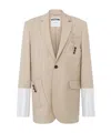 Moschino Virgin Wool Blazer In Nude