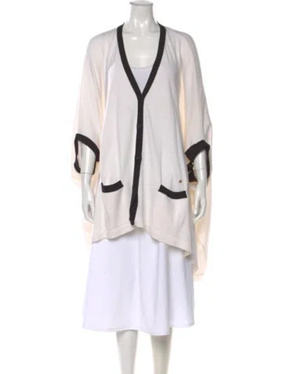 Pre-owned Moschino Virgin Wool Colorblock Pattern Sweater In White