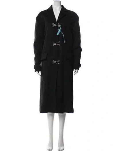 Pre-owned Moschino Virgin Wool Jacket In Black