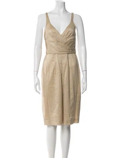 Pre-owned Moschino Virgin Wool Knee-length Dress W/ Tags