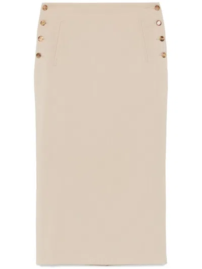 MOSCHINO VIRGIN-WOOL MIDI SKIRT
