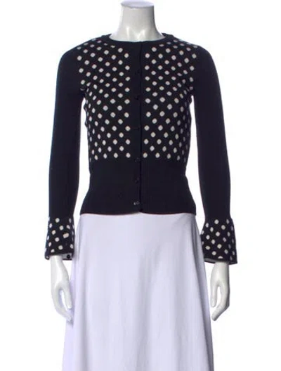 Pre-owned Moschino Virgin Wool Polka Dot Print Sweater In Black