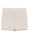 Moschino Women Virgin Wool Shorts In Neutrals