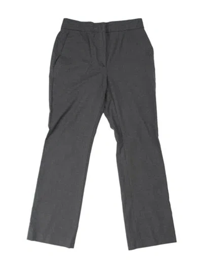 Pre-owned Moschino Virgin Wool Straight Leg Pants In Gray