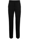 Moschino Virgin Wool Tailored Trousers In Black