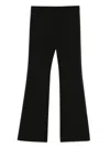 Moschino Virgin Wool Trousers In Black