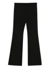 Moschino Virgin Wool Trousers In Black