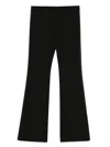 Moschino Virgin Wool Trousers In Black