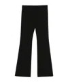 Moschino Virgin Wool Trousers In Black