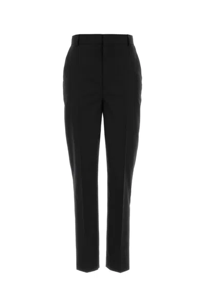 Moschino Virgin Wool Trousers In Black
