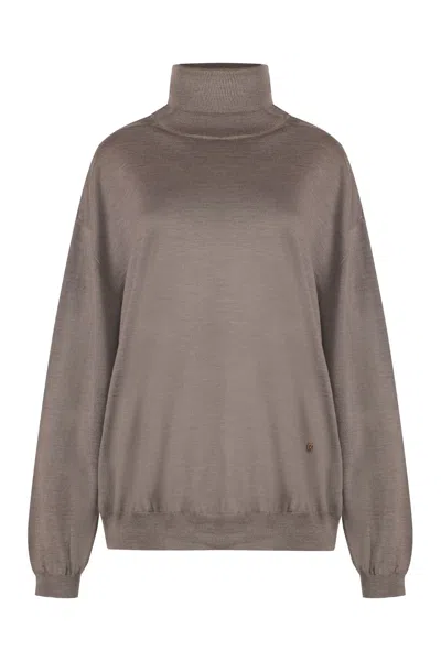 MOSCHINO VIRGIN WOOL TURTLENECK SWEATER