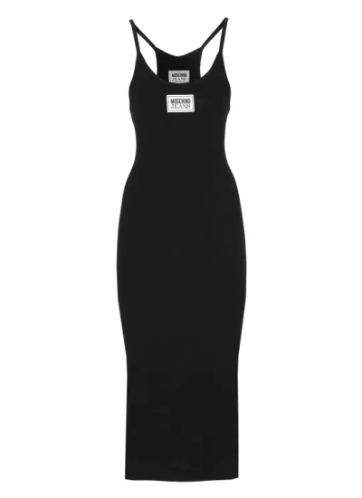 Moschino Viscose Dress In Black