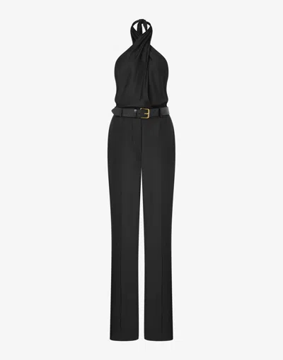 MOSCHINO VISCOSE TWILL JUMPSUIT