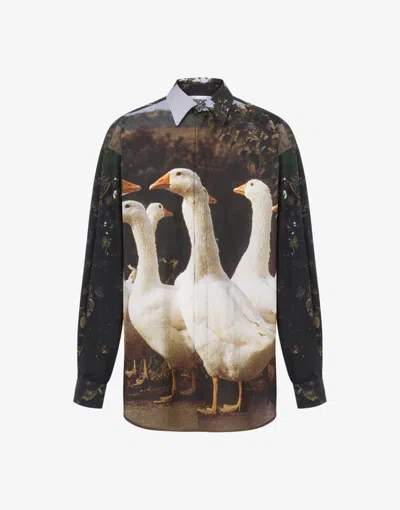 MOSCHINO VOILE SHIRT GOOSE