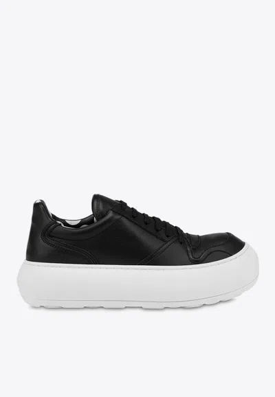 Moschino Voluminous Sole Low-top Sneakers In Black