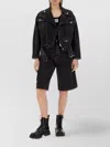 Moschino Waist Belted Denim Jacket