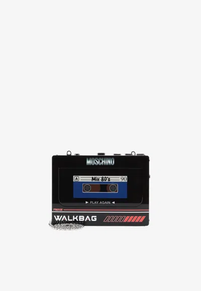 Moschino Walkman Novelty Retro Mix 80's Clutch In Multicolor