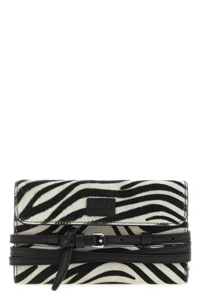 Moschino Wallet On Chain 'tie Me' In Multi