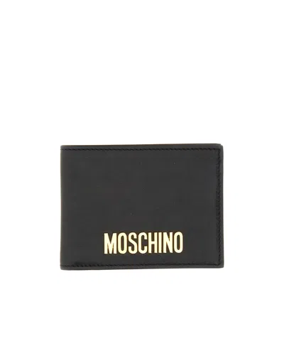 Moschino Wallet With Logo In Black