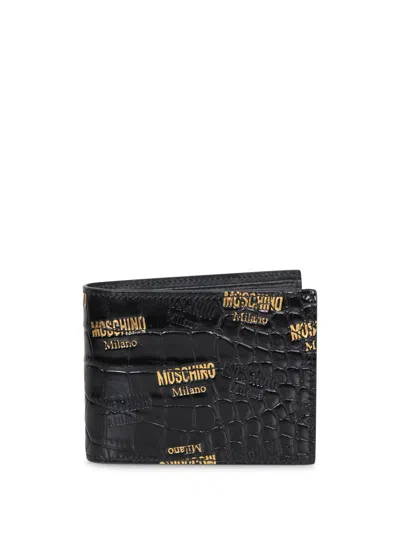 Moschino Wallets In Black