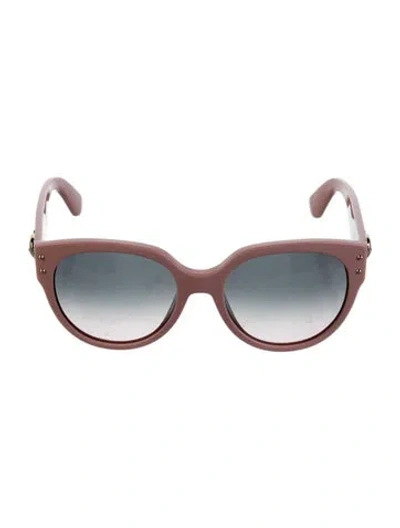 Pre-owned Moschino Wayfarer Gradient Sunglasses In Pink