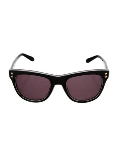 Pre-owned Moschino Wayfarer Tinted Sunglasses In Black