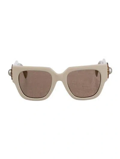 Pre-owned Moschino Wayfarer Tinted Sunglasses In Neutral