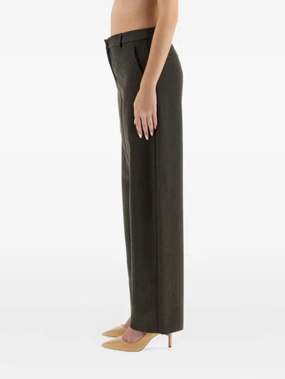 Moschino Jeans Wide Leg Pantsfor Women In Green