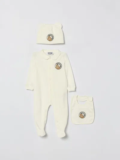 Moschino Babies' Jumpsuit  Kids Color White