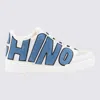 MOSCHINO WHITE AND BLUE SNEAKERS