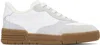 Moschino Lace-up Low-top Sneakers In 10a White/white/whit