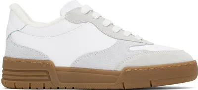 Moschino White & Gray Streetball Sneakers In 10a White/white/whit