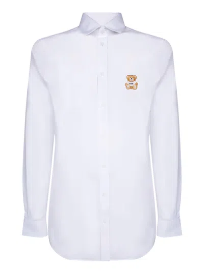 Moschino White Bear Logo Shirt