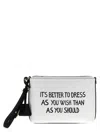 Moschino Zippered Clutch In Multi