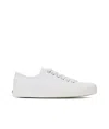 Moschino Square-toe Canvas Sneakers In White