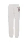 Moschino White Cotton Joggers In V1001