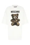 Moschino Crew Neck Graphic Print T-shirt Short Sleeves In White