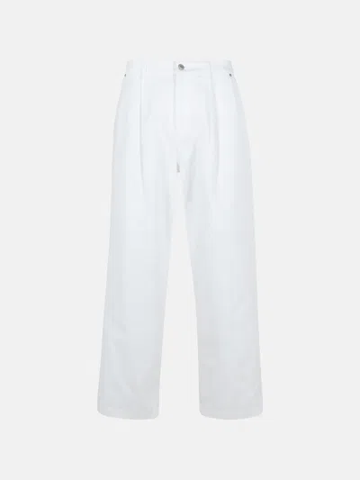 Moschino White Cotton Pants