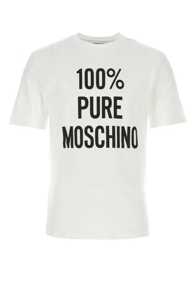 MOSCHINO WHITE COTTON T-SHIRT