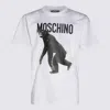Moschino T-shirt Chimpanzee Print In Yellow
