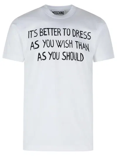 Moschino White Cotton T-shirt