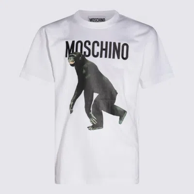 MOSCHINO WHITE COTTON T-SHIRT