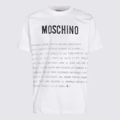 MOSCHINO WHITE COTTON T-SHIRT