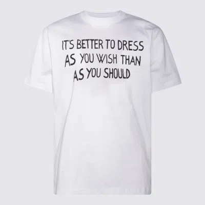MOSCHINO WHITE COTTON T-SHIRT