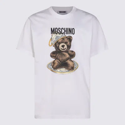 MOSCHINO WHITE COTTON T-SHIRT